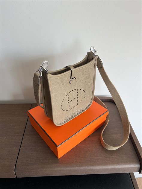 hermes mini evelyne beige marfa